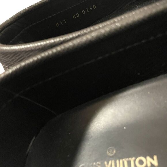 Mens LOUIS VUITTON Leather Drivers with Silver Tone Metal LV Motif |Size: 11M| - Picture 8 of 12